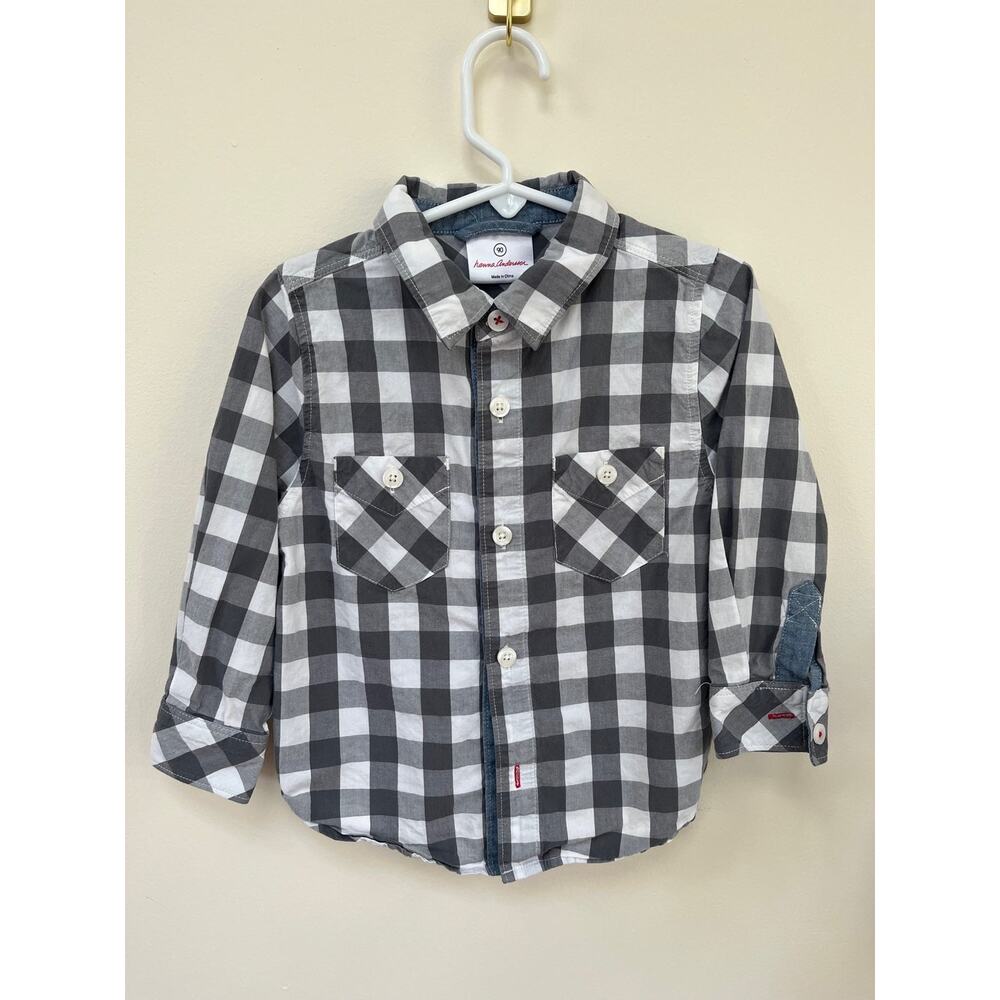 Hanna Andersson button up shirt, size 90 / 3t